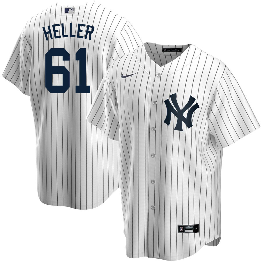 2020 Nike Men #61 Ben Heller New York Yankees Baseball Jerseys Sale-White